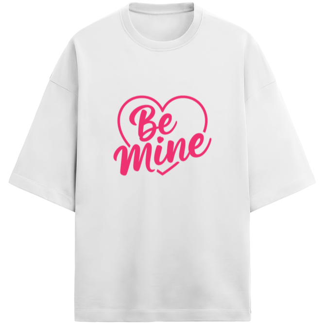 Be mine special valentine Unisex Terry Oversized T-Shirt