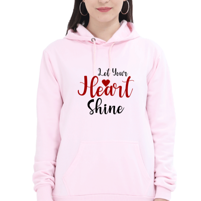 Let your heart shine, valentine special Unisex Hooded SweatShirt