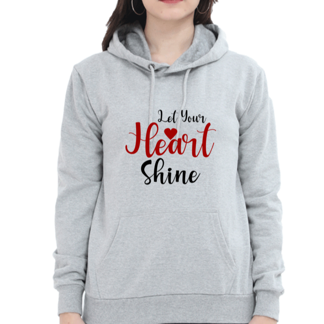 Let your heart shine, valentine special Unisex Hooded SweatShirt