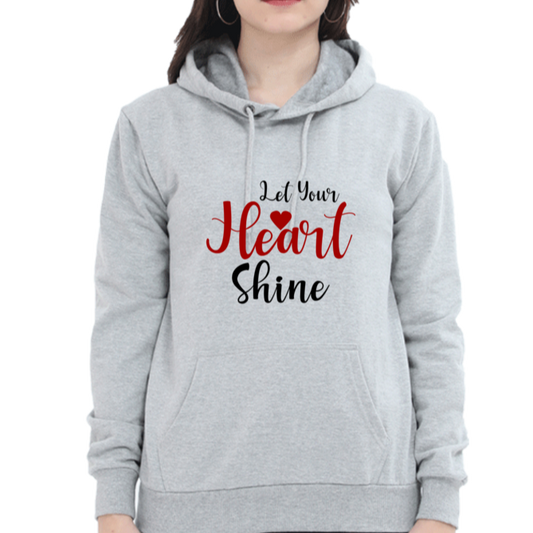 Let your heart shine, valentine special Unisex Hooded SweatShirt